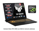 Notebook ASUS TUF Gaming F16 Intel i7-14650HX, RTX 5050 8GB GDDR7, 16GB DDR5, SSD 512GB, Display 16" WUXGA IPS 165Hz G-SYNC Anti-Glare, Thunderbolt 4, HDMI 2.1, LAN, Wi-Fi 6E, Windows 11 Home, 36 Mesi Garanzia
