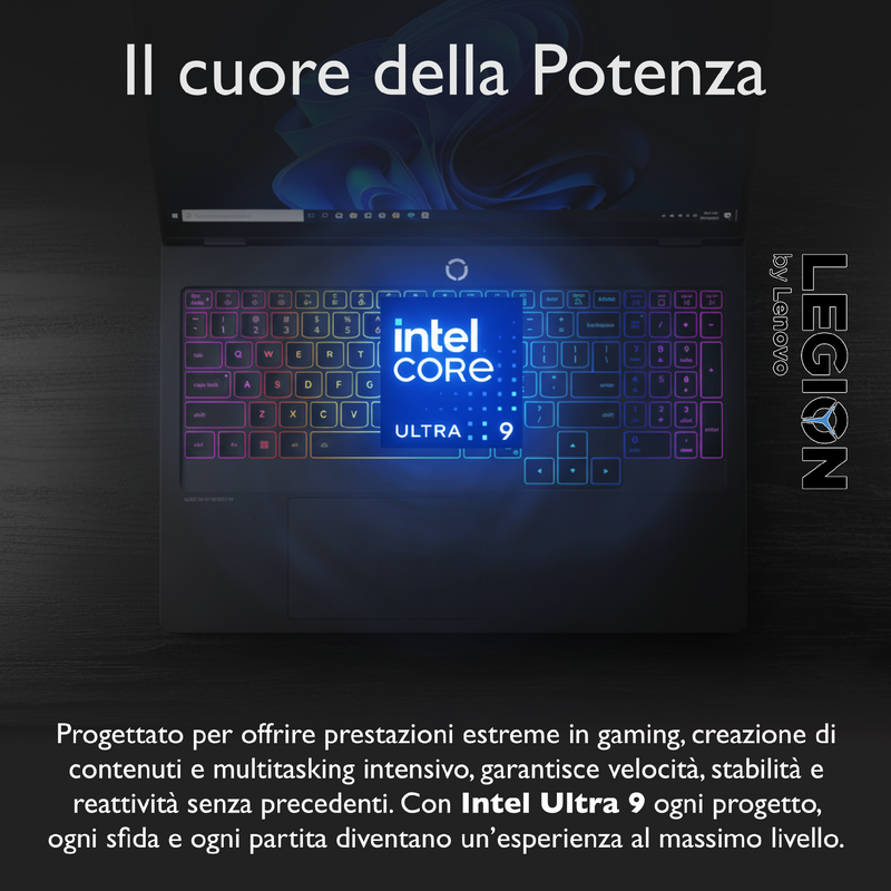 LENOVO LEGION PRO 5 PC GAMING PORTATILE ULTRA 9 275HX 20 CORE, 32 GB RAM DDR5, GEFORCE RTX 5070TI 12GB, SSD 1TB,NOTEBOOK GAMING OLED DISPLAY 16" 165HZ,LAPTOP GAMING TASTIERA RGB, WIFI 7, THUNDERBOLT 4