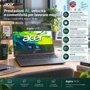 NOTEBOOK ACER ULTRA 7 256V, 16GB RAM DDR5, 512GB SSD, 14.0 WQXGA OLED, TASTIERA RETROILLUMINATA, WINDOWS 11 HOME  PN:NX.JFVET.003