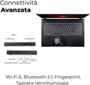 NOTEBOOK ACER NITRO V 15,INTEL CORE 7 240H, 32GB DDR5 RAM, 1TB SSD, 15.6 FHD IPS 165HZ, GEFORCE RTX 3050 6GB GDDR6, WINDOWS 11 PRO, TASTIERA RETROILLUMINATA PN:NH.QV3ET.001