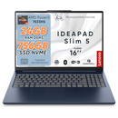 Lenovo Ideapad Slim5 Pc Portatile, Notebook Amd Ryzen5 7533HS, 24GB RAM DDR5, SSD 756Gb, Display 16" WUXGA IPS FHD+, Laptop con Win11 Pro, Wi-Fi 6, Usb Thunderbolt, Tastiera Retroilluminata.