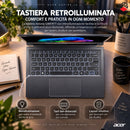 NOTEBOOK ACER ULTRA 7 256V, 16GB RAM DDR5, 512GB SSD, 14.0 WQXGA OLED, TASTIERA RETROILLUMINATA, WINDOWS 11 HOME  PN:NX.JFVET.003