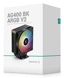 DISSIPATORE AD ARIA CPU DEEPCOOL AG400 V.2 BLACK ARGB PN:R-AG400-BKAMMN-GJD