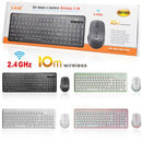 KIT TASTIERA E MOUSE WIRELESS 2.4GHZ VERDE PN:MK1566 LINQ