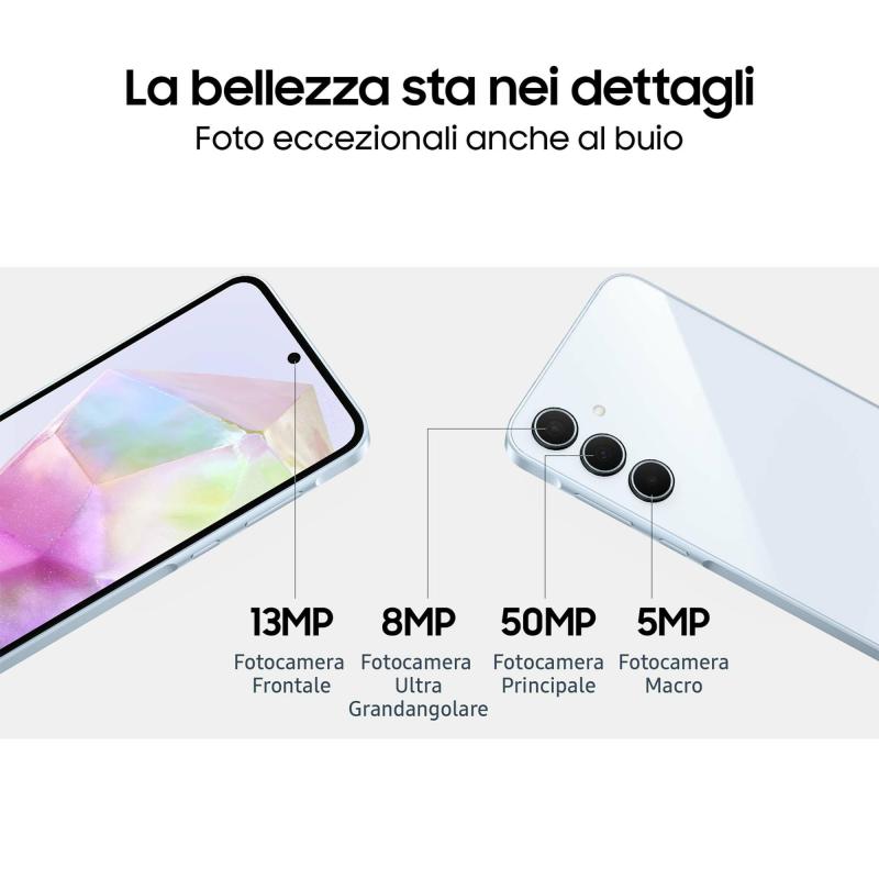 SMARTPHONE SAMSUNG GALAXY A35 5G 6+128GB DUOS BLACK ITALIA