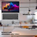 NOTEBOOK ASUS EXPERTBOOK P1, CPU CORE 5 210H, 16GB RAM, 512GB SSD, 14.0  FHD, WINDOWS 11 PRO, FINGERPRINT, SILVER, 2 ANNI GARANZIA PN:P1403CVA-S61680X