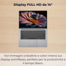 NOTEBOOK ASUS EXPERTBOOK P1, CPU CORE 5 210H, 16GB RAM, 512GB SSD, 14.0  FHD, WINDOWS 11 PRO, FINGERPRINT, SILVER, 2 ANNI GARANZIA PN:P1403CVA-S61680X
