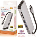 ADATTATORE INTERFACCIA TYPE-C EXTENDER 6 IN 1 PN:ID7964 LINQ