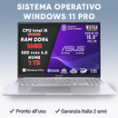 NOTEBOOK ASUS VIVOBOOK I5-13420H 16GB RAM 1TB SSD 16.0 WUXGA FULL HD WINDOWS 11 HOME SILVER TASTIERA RETROILLUMINATA PN:X1605VA-MB1704W