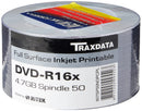 SUPPORTO DVD-R 16X 120MIN 4.7GB PRINTABLE SPINDLE 50PZ  TRAXDATA