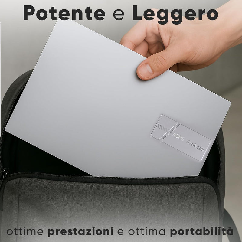 ASUS NOTEBOOK VIVOBOOK INTEL I7 13620H, RAM DDR4 32GB, SSD 1TB PCI-E 4.0, DISPLAY IPS WUXGA 16,0" FULL HD, TASTIERA RETROILLUMINATA, WIN 11 PRO, PRONTO ALL'USO.