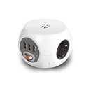MULTIPRESA 3 POSTI CON 3 PORTE USB AC WHITE EW3939