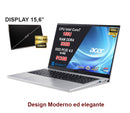 NOTEBOOK ACER ASPIRE GO 15, CPU CORE 7 150U, 32GB RAM DDR4, 512GB SSD, DISPLAY 15.6 FHD, SILVER, W11 HOME PN:NX.JRRET.008