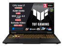 Notebook ASUS TUF Gaming F16 Intel i7-14650HX, RTX 5050 8GB GDDR7, 16GB DDR5, SSD 512GB, Display 16" WUXGA IPS 165Hz G-SYNC Anti-Glare, Thunderbolt 4, HDMI 2.1, LAN, Wi-Fi 6E, Windows 11 Home, 36 Mesi Garanzia