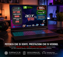 NOTEBOOK ACER NITRO V16S RYZEN AI 7 350 32GB RAM DDR5 2TB SSD RTX 5060 8GB GDDR7 16" IPS WQXGA 180HZ W11 HOME PC COPILOT+ TASTIERA RETROILLUMINATA RGB PN:NH.QXPET.001