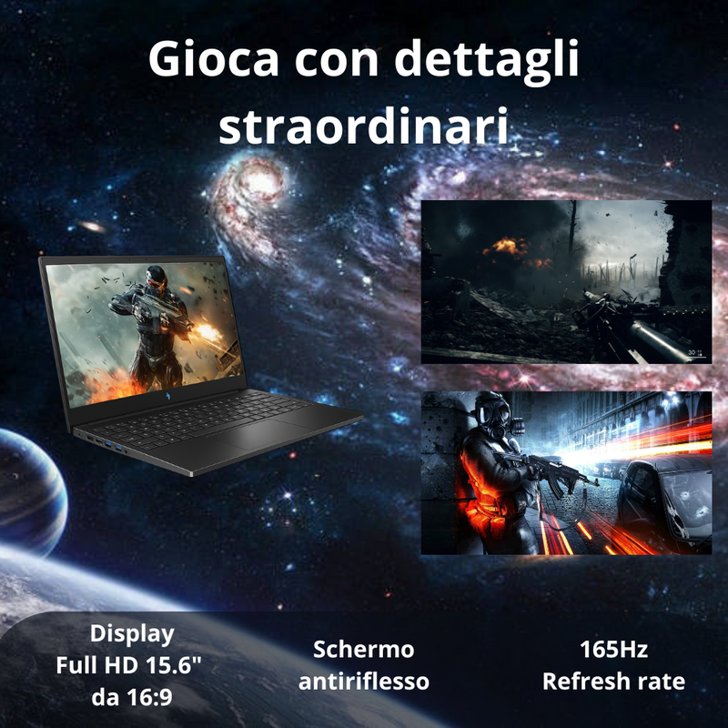NOTEBOOK ACER  RYZEN7 7735HS 32GB RAM 1TB SSD RTX 4050 6GB 15.6 IPS FHD 165HZ W11 HOME TASTIERA RETROILLUMINATA PN:NH.QPEET.001