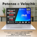 ASUS NOTEBOOK VIVOBOOK INTEL I7 13620H, RAM DDR4 32GB, SSD 1TB PCI-E 4.0, DISPLAY IPS WUXGA 16,0" FULL HD, TASTIERA RETROILLUMINATA, WIN 11 PRO, PRONTO ALL'USO.