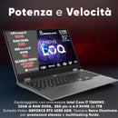 Lenovo Notebook Gaming Intel i7 13650HX, RAM DDR5 32Gb, GeForce RTX 4050 6GB, SSD 1Tb, DISPLAY IPS 15,6" FULL HD 144Hz G-SYNC, Tastiera Retroilluminata, Wi-Fi 6, Thunderbolt, W11 Pro, Pronto all'uso.