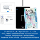 LETTORE SMART CARD EXT.USB  EWENT EW1053 (NFC/CIE 3.0)