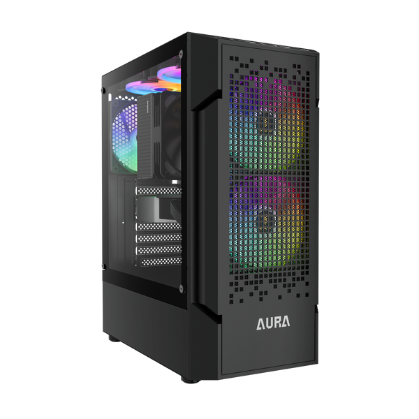 CASE PC GAMING GAMDIAS AURA GC7 TG MESH 3x120 RGB FAN