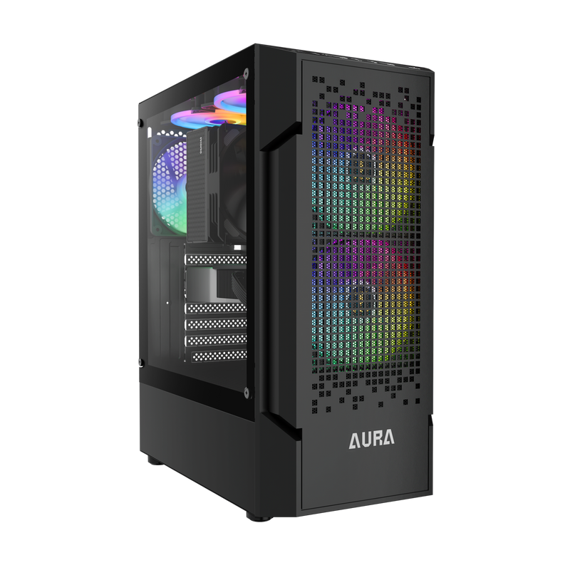 CASE PC GAMING GAMDIAS AURA GC7 TG MESH 3x120 RGB FAN