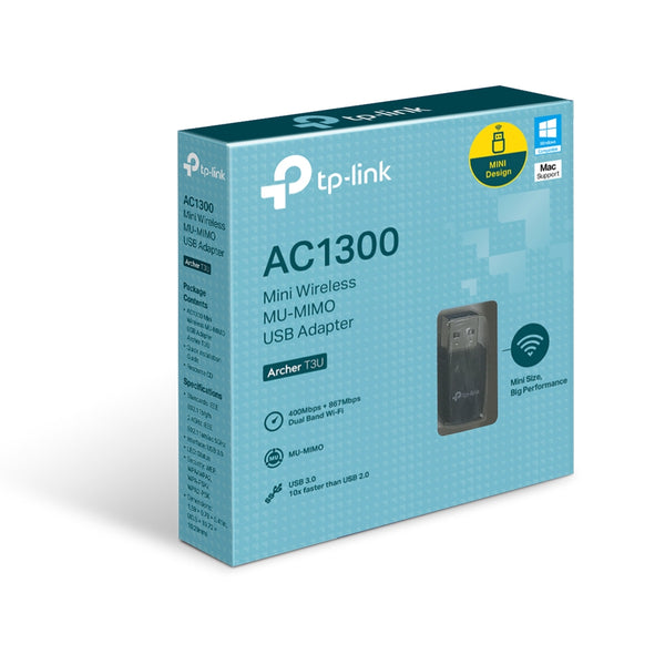 ADATTATORE WIFI USB ARCHER T3U 867Mbps at 5GHz + 400Mbps at 2.4GHz TP-LINK