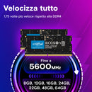 SO-DIMM DDR5 16GB 5600 CRUCIAL CT16G56C46S5