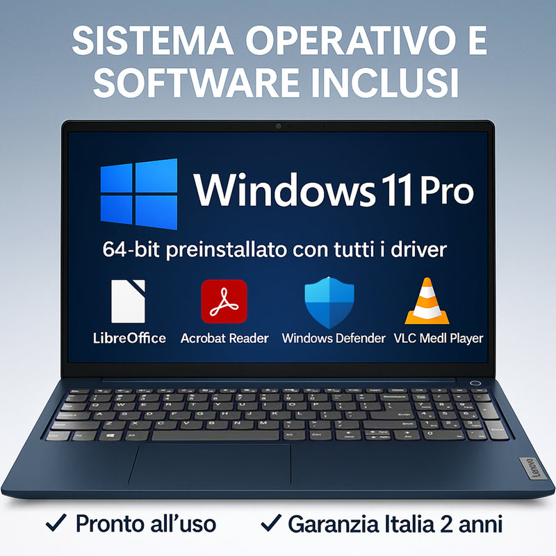 Lenovo Ideapad slim5, Cosmic Blu, Notebook,Intel i7 13620H 13Th, DDR5 32Gb, Display WUXGA 16" IPS FHD+, SSD da 1Tb, Wi-Fi 6, Bt, USB Thunderbolt, Tastiera retroilluminata, Win11 Pro, Pronto all'Uso.