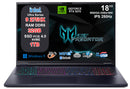 NOTEBOOK ACER PREDATOR HELIOS NEO 18, ULTRA 9 275HX, RAM 32GB DDR5, SSD 1TB, NVIDIA GEFORCE RTX 5070 8GB GDDR7, DISPLAY 18.0 IPS 250HZ DDS Mini LED,TASTIERA RGB, WIFI 6E, W11 PRO PN:NH.QVHET.002