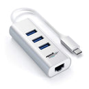 ADATTATORE TYPE-C/LAN RJ45 USB 3.0 GIGABIT CON HUB USB MACH POWER
