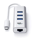 ADATTATORE TYPE-C/LAN RJ45 USB 3.0 GIGABIT CON HUB USB MACH POWER