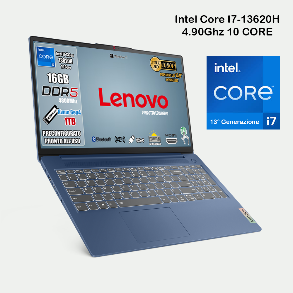 Windowsノート本体 Lenovo Ideapad  i7 13 Gen 16GB RAM 512 Windowsノート本体 Lenovo Ideapad i7 13 Gen 16GB RAM 512