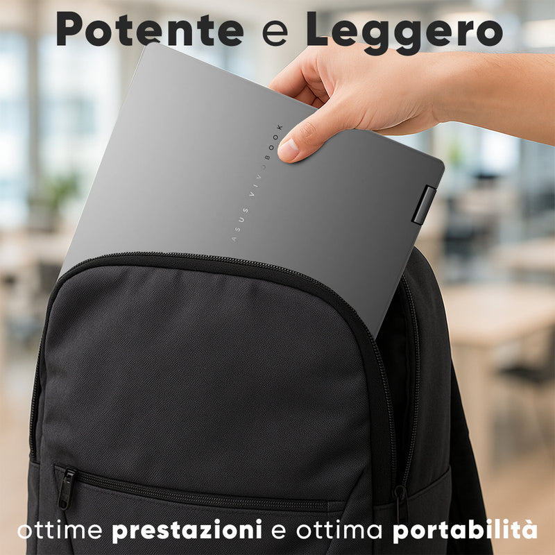 NOTEBOOK ASUS VIVOBOOK 14 FLIP ULTRA 5 16GB RAM 512GB SSD 14.0 OLED TOUCH WIN 11 HOME TASTIERA RETROILLUMINATA CON PENNINO  PN:TP3407SA-QL011W