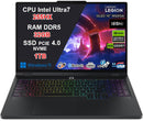 NOTEBOOK LENOVO LEGION PRO 5 ULTRA 7 255HX, 32GB RAM, 1TB SSD, 16.0 WQXGA OLED 165HZ, RTX 5060 8GB, ECLIPSE BLACK, WIFI 7, TASTIERA RGB, W11  PN:83F3006RIX