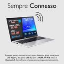 Notebook Acer Extensa 15,6" FHD Silver – Intel Core i3-1315U, 16GB RAM DDR5, 512GB SSD NVMe, 2x USB-C, HDMI, Wi-Fi 6, Bluetooth 5.2 – Perfetto per Studio, Ufficio e Casa