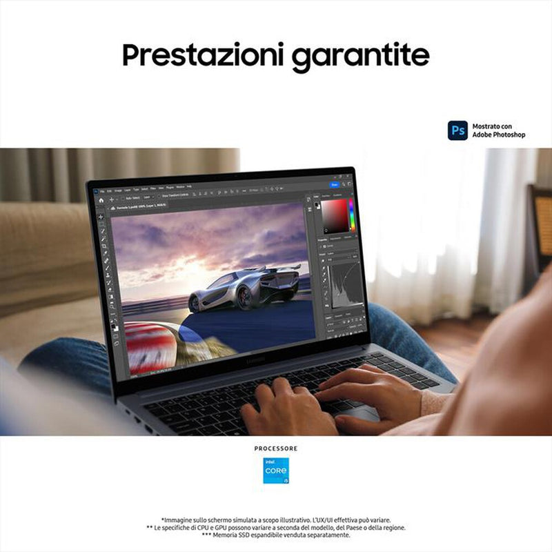 NOTEBOOK SAMSUNG GALAXY BOOK4 INTEL I5-1335U, 16GB RAM, 1TB SSD, 15.6 FULL HD, WINDOWS 11 HOME PN:NP750XGJ-KG4IT