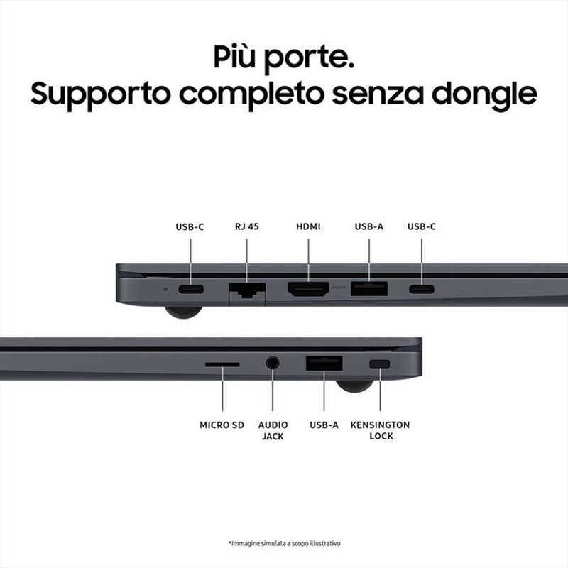 NOTEBOOK SAMSUNG GALAXY BOOK4 INTEL I5-1335U, 16GB RAM, 1TB SSD, 15.6 FULL HD, WINDOWS 11 HOME PN:NP750XGJ-KG4IT