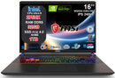 NOTEBOOK MSI VECTOR 16 HX AI A2XW, ULTRA 9 275HX, RAM 32GB DDR5, SSD 1TB SSD, NVIDIA GEFORCE  RTX 5070TI 12GB GDDR7, DISPLAY 16.0 QHD+ 240HZ IPS, TASTIERA RGB, WIFI 7, WINDOWS 11 HOME, PN:A2XWHG-427IT