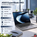 NOTEBOOK ASUS EXPERTBOOK BM3 RYZEN 7 260 16GB RAM DDR5 1TB SSD 14.0 IPS FULL HD TASTIERA RETROILLUMINATA FINGERPRINT W11 PRO COPILOT+ PC PN:PM3406CHA-LY0022X