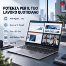 NOTEBOOK ASUS EXPERTBOOK BM3 RYZEN 7 260 16GB RAM DDR5 1TB SSD 14.0 IPS FULL HD TASTIERA RETROILLUMINATA FINGERPRINT W11 PRO COPILOT+ PC PN:PM3406CHA-LY0022X