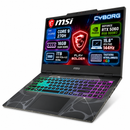 NOTEBOOK MSI CYBORG 15 CPU CORE 9 270H 16GB RAM DDR5 1TB SSD RTX 5060 8GB GDDR7 DISPLAY 15.6 IPS FHD 144HZ TASTIERA RETROILLUMINATA WIN 11 PRO GRAY PN:B2RWFKG-1229XI