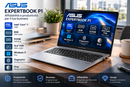 Asus Notebook Expertbook P1, Cpu Intel Core 7 240H, 8GB Ram Ddr5, 512GB Ssd, Display 15.6 Full HD, Lettore Impronte Digitali, Wi-Fi 6, Windows 11 Pro.