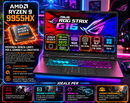 NOTEBOOK ASUS ROG STRIX G16 RYZEN 9 9955HX 16GB RAM DDR5 1TB SSD GEFORCE 5070 8GB GDDR7 DISPLAY 16.0 WQXGA IPS 165HZ WINDOWS 11 HOME PN:G614FP-RV074W