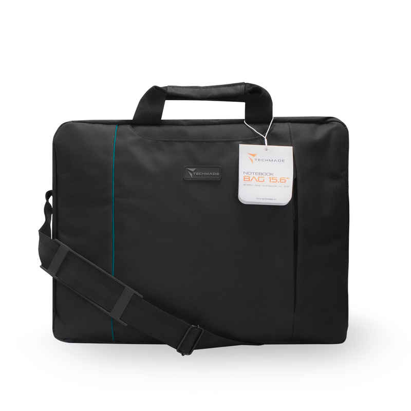 BORSA PER NOTEBOOK 15.6 IN NYLON BLACK/BLUE TECHMADE TM-PCBAG-BKB