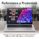 Acer Aspire Go 15 – Intel Core i7-13620H, 16GB RAM DDR5, 512GB SSD, Display 15.6" Full HD, Windows 11 Home, Wi-Fi 6, Bluetooth 5.0, 2x USB-C, Colore Silver – Ideale per Ufficio, Studenti e Casa