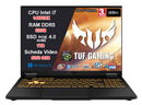 Notebook ASUS TUF Gaming F16 Intel i7-14650HX, RTX 5050 8GB GDDR7, 32GB DDR5, SSD 1TB (2x512GB), Display 16" WUXGA IPS 165Hz G-SYNC Anti-Glare, Thunderbolt 4, HDMI 2.1, Wi-fi 6E, Windows 11, 36 Mesi Garanzia
