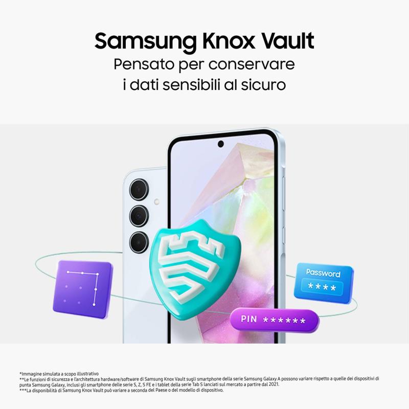 SMARTPHONE SAMSUNG GALAXY A35 5G 6+128GB DUOS BLACK ITALIA