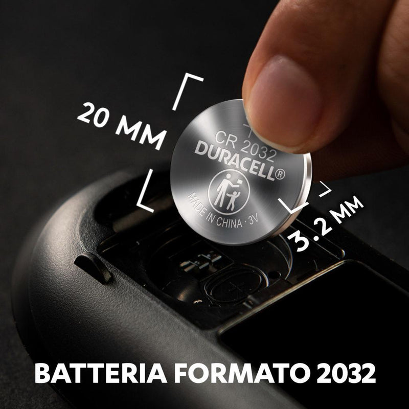 BATTERIA CR2032 A LITIO 3V DURACELL CONF.2PZ
