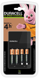 CARICA BATTERIE + 2PILE STILOAA + 2 PILE MINISTILO AAA DURACELL DUR118577