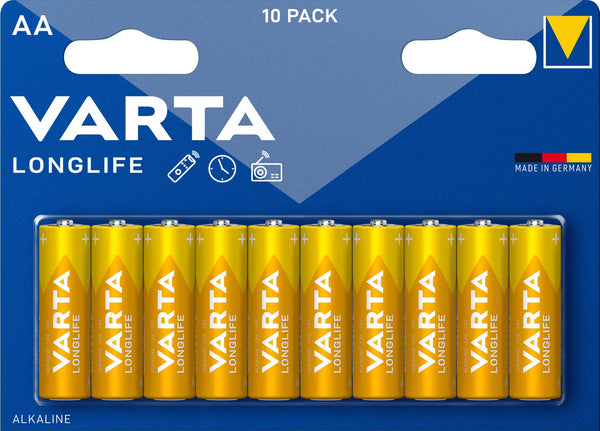 BATTERIE STILO VARTA BLISTER 10PZ LONG LIFE